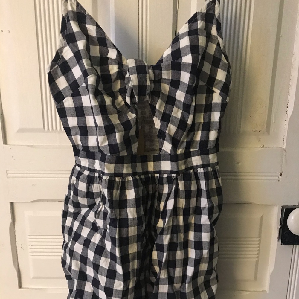 America Eagle gingham romper